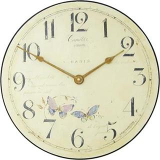 Butterfly Motif Wall Clock - 36cm