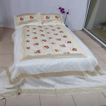 Bedspread 220 cm x 280 cm, Tulip White