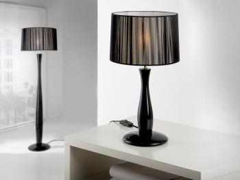 Lin black w/ shade - Table lamp Kit