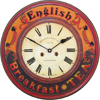 BROOKPACE LASCELLES English Breakfast Tea Clock - 36cm