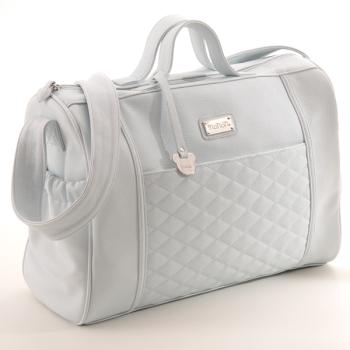 Walking white quilted bag