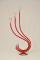 GUIDO NIEST Guanare candlestick 3 flames- color Couleur : Red