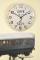BROOKPACE LASCELLES Convex Tin Clock, Café de la Gare Design - 28cm French Kitchen Clock