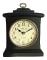 BROOKPACE LASCELLES   Black Wooden Mantel Clock - 22x19x6cm
