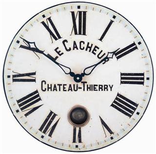 Horloge murale française antique avec pendule - 41cm