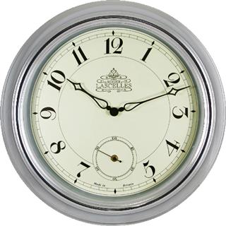 Horloge murale Lascelles chrome- 45.5cm