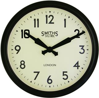 Horloge murale Smiths Retro noire- 38 cm