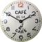 BROOKPACE LASCELLES Réveil convexe en étain, Café de la Gare Design - 28cm French Kitchen Clock