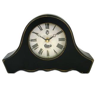Black Mantel Clock - 23 x 15 x 5.5cm