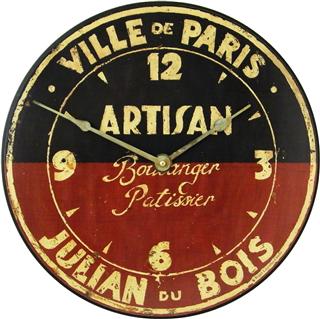 Artisan French Boulanger Wall Clock - 36 cm