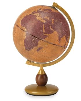 ZOFFOLI Globe terreste de table Gea avec base en métal
