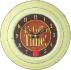 Small Tin Clock, Coffee Design - 18.5cm