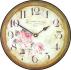 Floral Parisian wall clock - 25.5cm