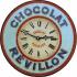 Horloge murale française 'Chocolat' Bistrot  36cm