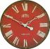 Horloge murale rouge Smiths style antique- 50cm