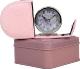 Fold Away Alarm, Genuine Leather in Pink Case + Tin - Florist Dial