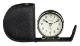 Fold Away Alarm, Genuine Leather Black Case + Tin