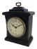 BROOKPACE LASCELLES   Black Wooden Mantel Clock - 22x19x6cm